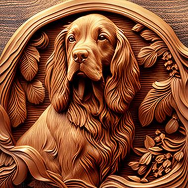 3D model st Russian Hunting Spaniel dog (STL)